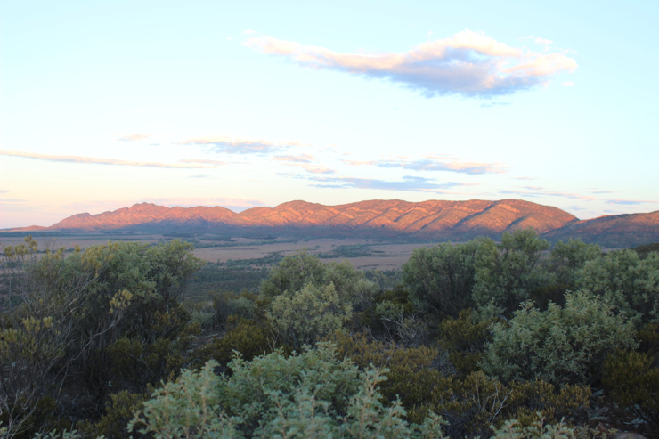 Sunset over the Flinders Ranges, South Australia