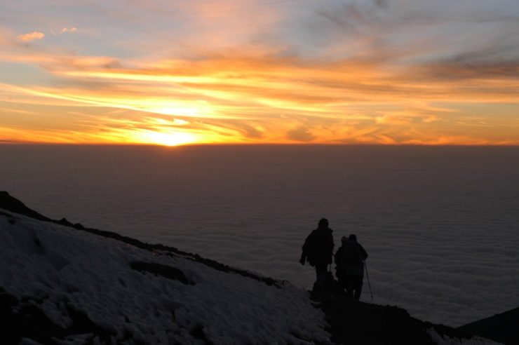 A mount kilimanjaro dawn-from stella point to summit - climbing kilimanjaro, epic Africa